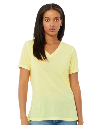 Customized BELLA + CANVAS Women's Relaxed Triblend Short Sleeve V-Neck Tee 6415