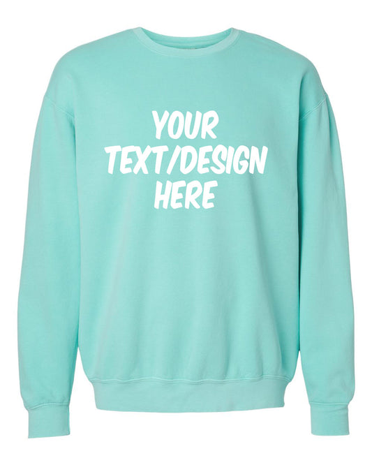 Customized Comfort Colors - Garment-Dyed Lightweight Fleece Crewneck Sweatshirt - 1466