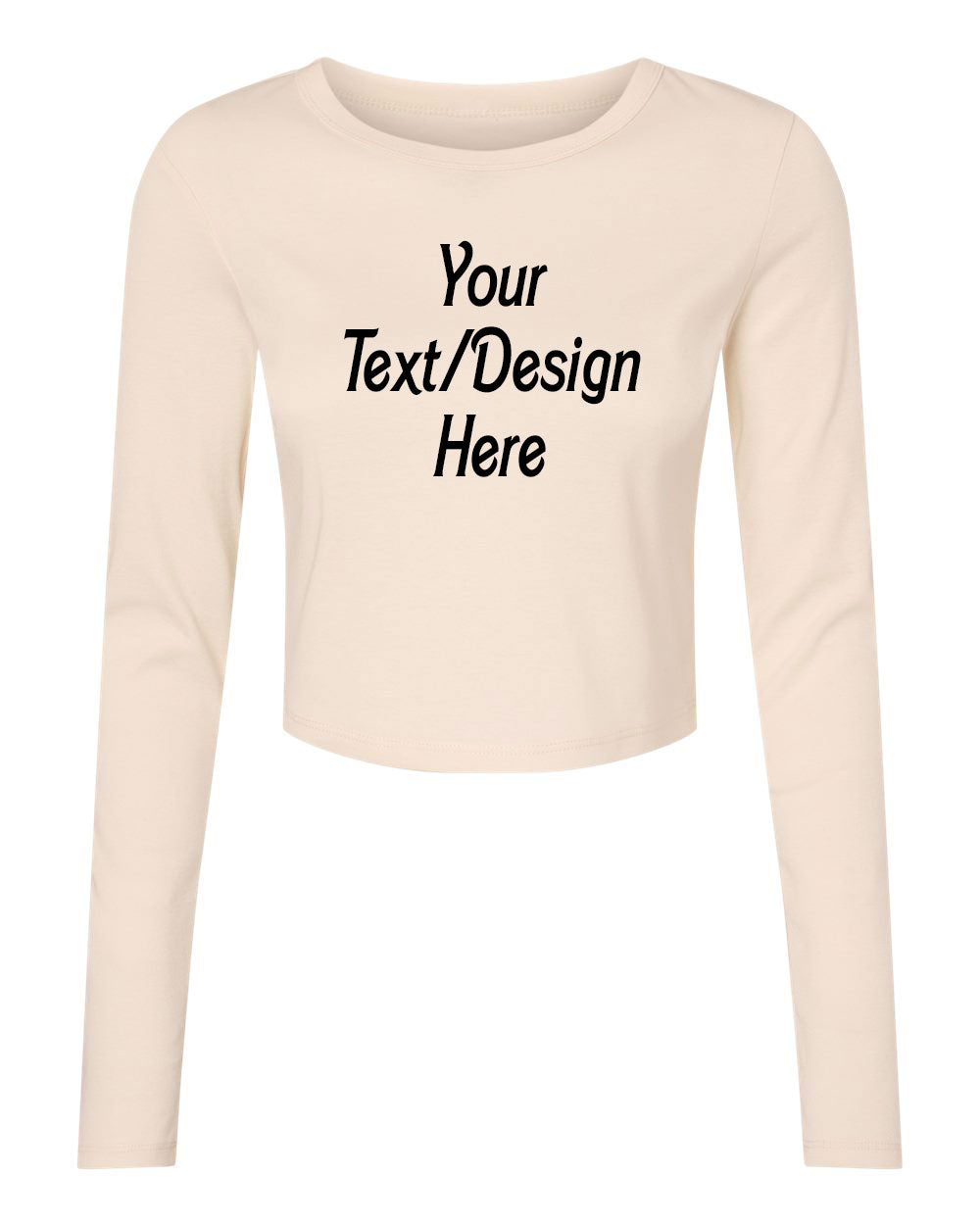 Customized BELLA + CANVAS - Women's Micro Rib Long Sleeve Baby Tee - 1501