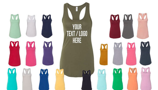 Customized Next Level Womens Ideal Racerback Tank Top 1533