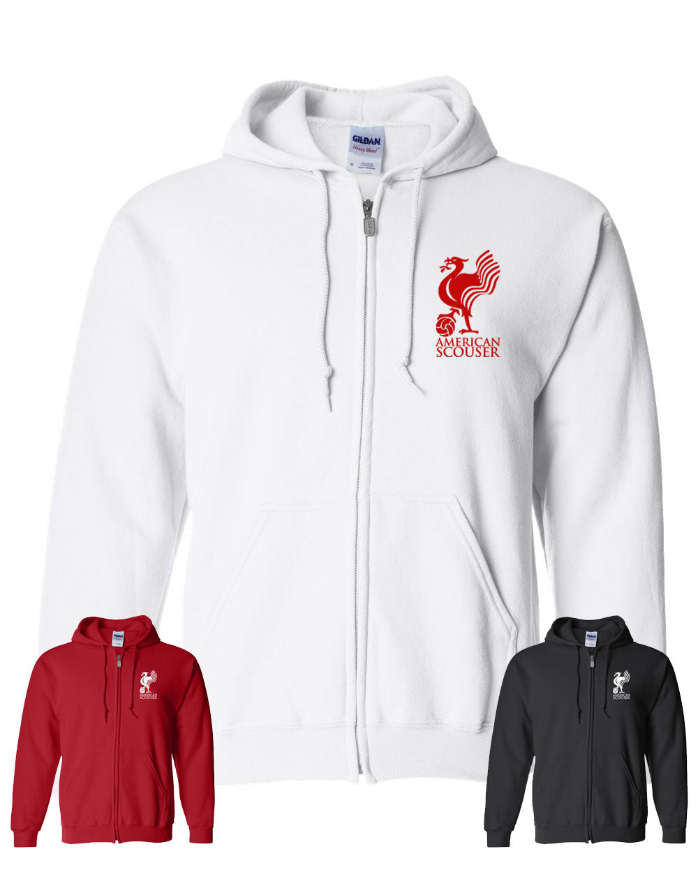 AmericanScouser.com  Full Zip Hoodie