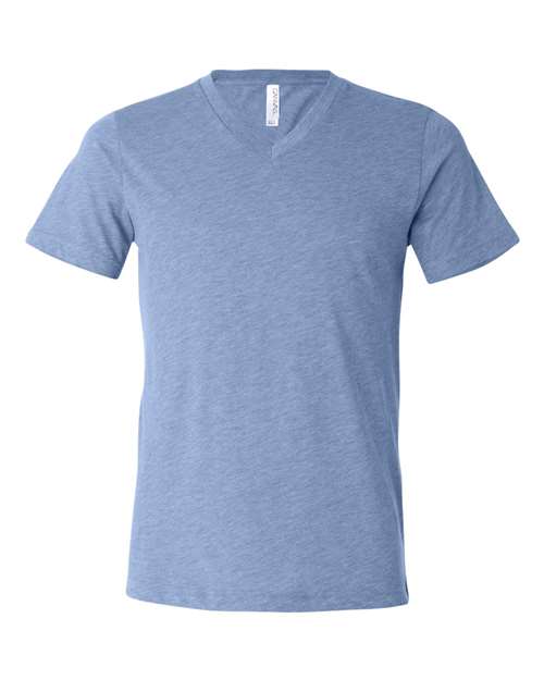 BELLA + CANVAS - Triblend V-Neck Short Sleeve Tee - 3415 Blue Triblend