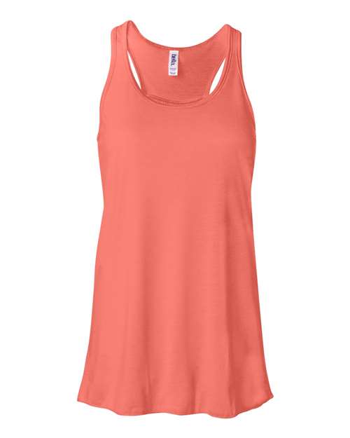 BELLA + CANVAS - Women's Flowy Racerback Tank - 8800 Coral