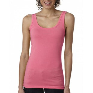 3533 Ladies' Spandex Jersey Tank - Next Level Hot Pink