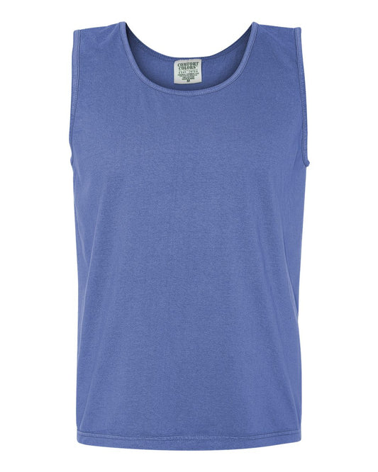 Comfort Colors - Garment-Dyed Heavyweight Pocket Tank Top - 9360 Flo Blue