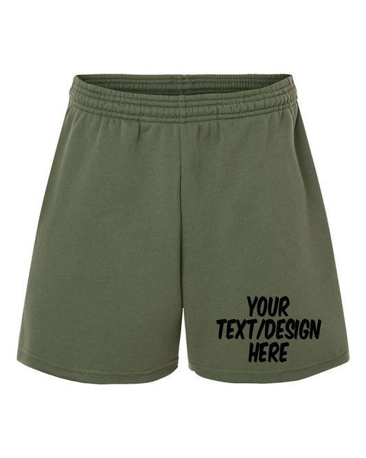 Customized BELLA + CANVAS Women's Cutoff Fleece Shorts 3787