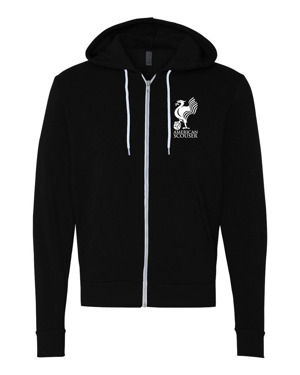 AmericanScouser.com Sponge Fleece Full Zip Hoodie