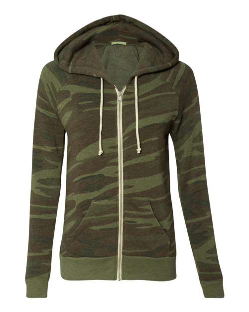 Alternative - Women’s Adrian Eco-Fleece Full-Zip Hoodie - 9573 Camo