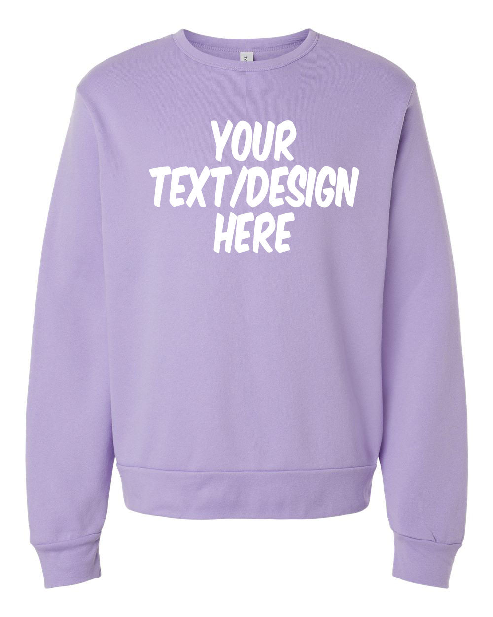 Customized BELLA + CANVAS Sponge Fleece Classic Crewneck Sweatshirt 3911