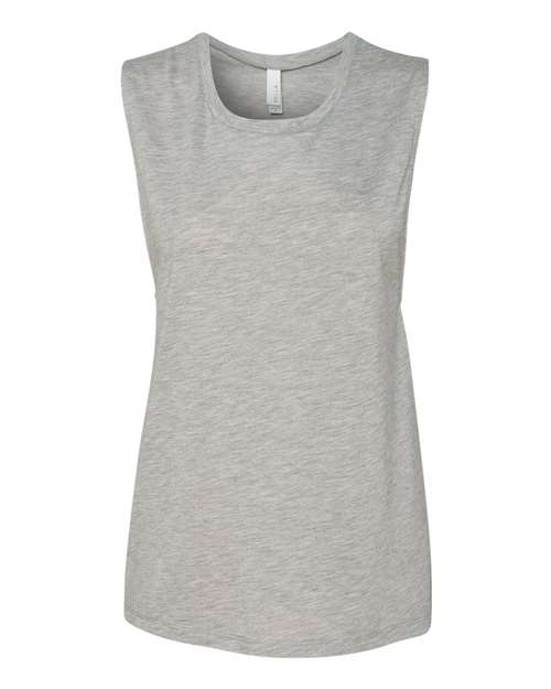 BELLA + CANVAS - Women's Flowy Scoop Muscle Tank - 8803 Athletic Heather