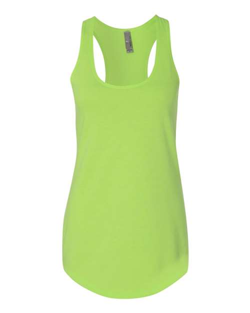 Next Level - Women’s Lightweight French Terry Racerback Tank - 6933 Neon Green