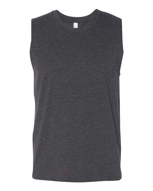 BELLA + CANVAS - Jersey Muscle Tank - 3483 Dark Gray Heather