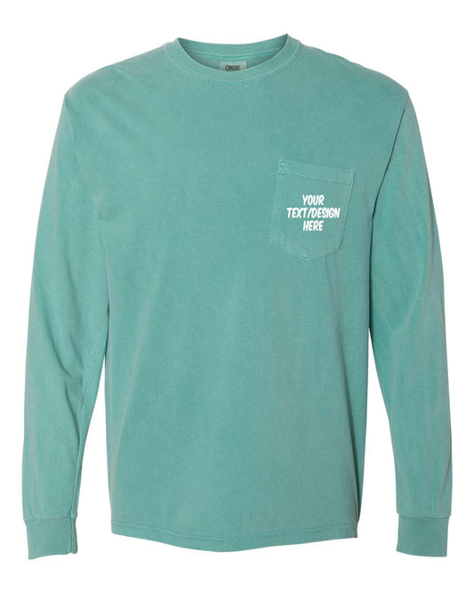 Comfort Colors - Garment-Dyed Heavyweight Long Sleeve Pocket T-Shirt - 4410