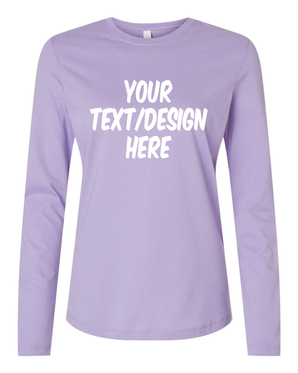 Customized BELLA + CANVAS Women’s Jersey Long Sleeve Tee 6500