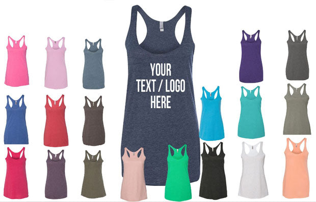 Customized Next Level Womens Triblend Tank Top 6733