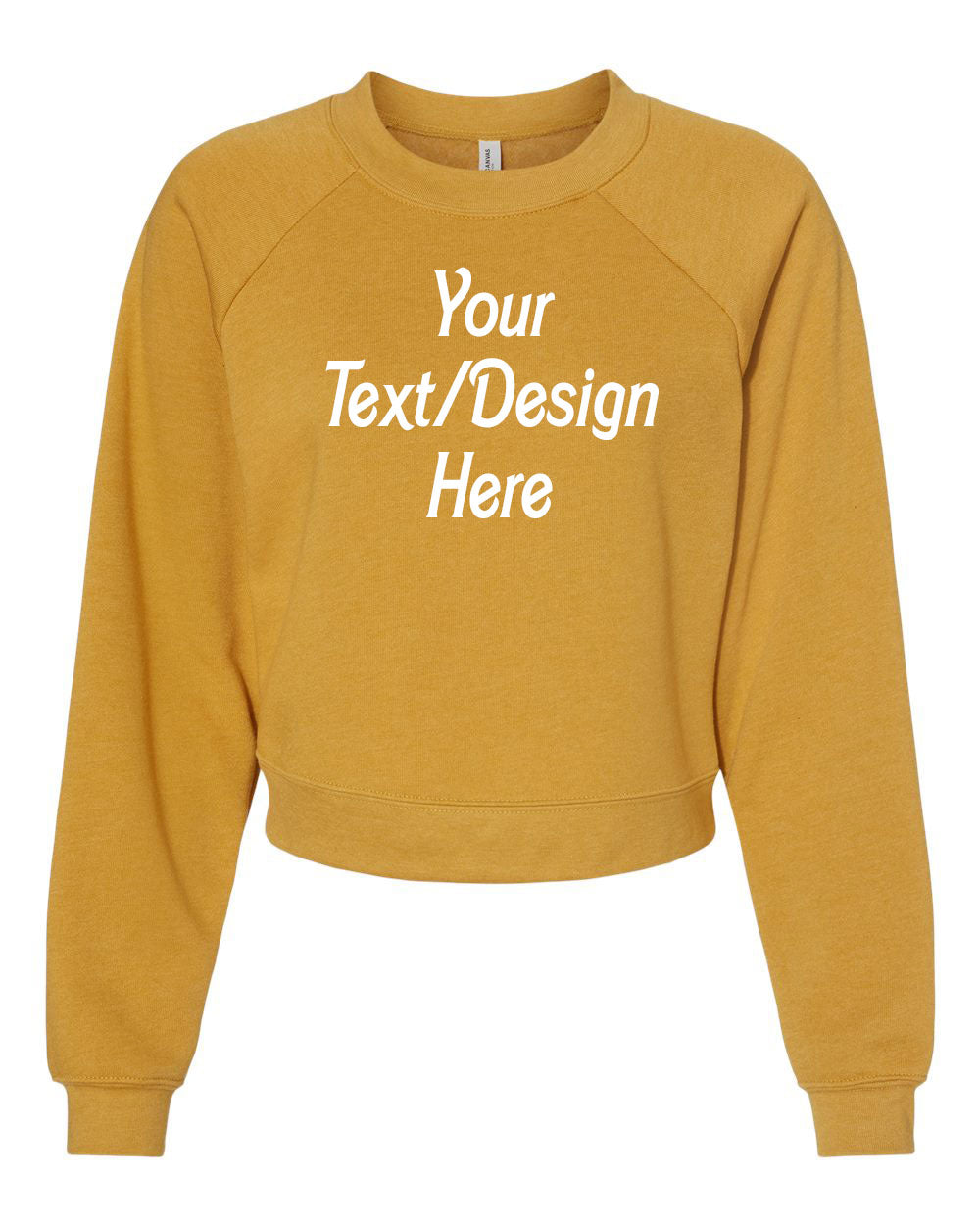 Custom BELLA + CANVAS - Women's Raglan Pullover Fleece - 7505