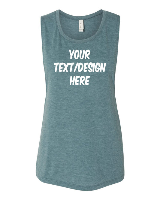 Customized BELLA + CANVAS Women's Flowy Scoop Muscle Tank 8803