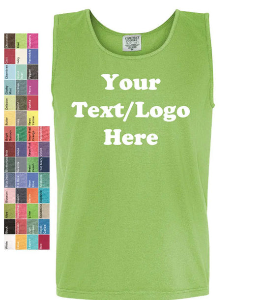 Customized Comfort Colors Garment Dyed Heavyweight Tank Top 9360