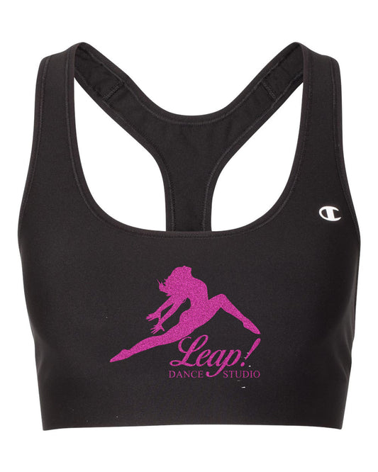 Leap Dance Studio Champion Sports Bra - White or Black