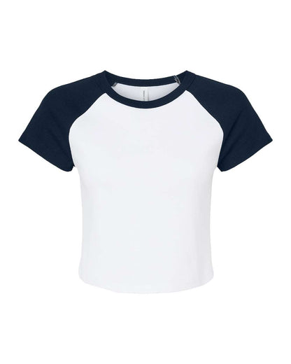 BELLA + CANVAS  Women's Micro Rib Raglan Baby Tee 1201 Customized