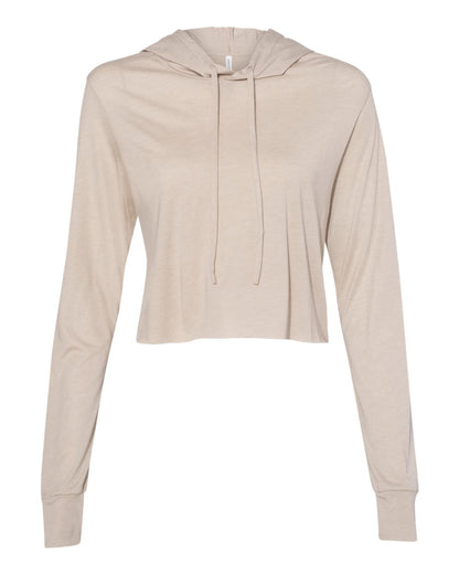 BELLA + CANVAS - Women’s Triblend Crop Long Sleeve Hoodie - 8512