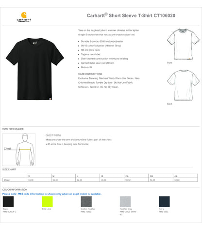 Carhartt® Short Sleeve T-Shirt CT106020