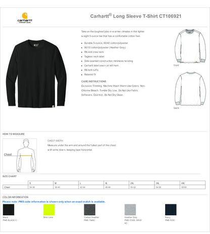 Carhartt® Long Sleeve T-Shirt CT106921