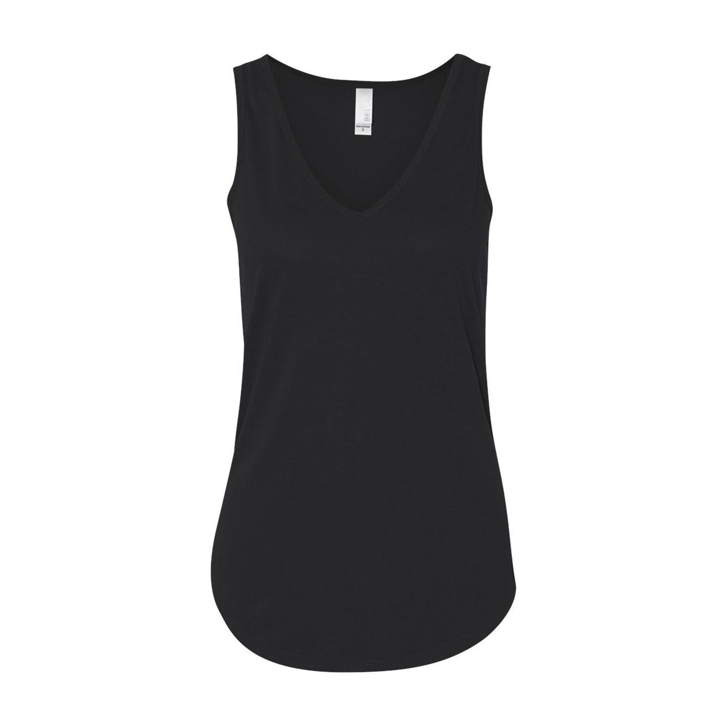 BELLA + CANVAS - Women's Flowy V-Neck Tank - 8805 Black