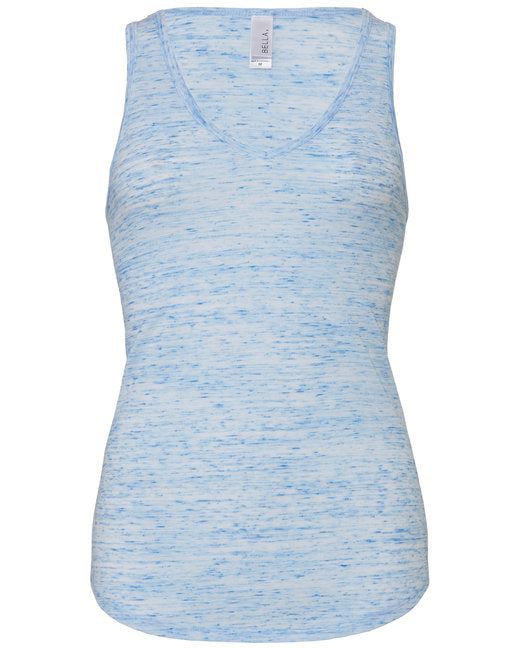 BELLA + CANVAS - Women's Flowy V-Neck Tank - 8805 Blue Marble