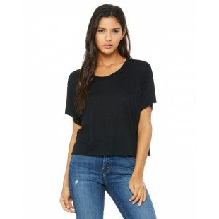 BELLA + CANVAS - Women’s Flowy Boxy Tee - 8881 Black