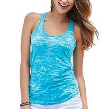 6533 Ladies' Burnout Racerback Tank - Next Level Tank Turquoise