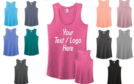 Customized DM138L District ® Women’s Perfect Tri ® Racerback Tank