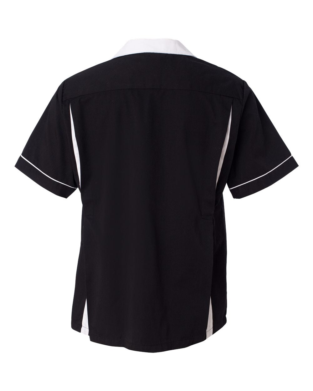 Hilton HP2244 Bowling Shirt Black With White Trim Custom Text or Design