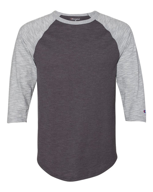 Champion CP75 - Premium Fashion Raglan Three-Quarter Sleeve Baseball T-Shirt